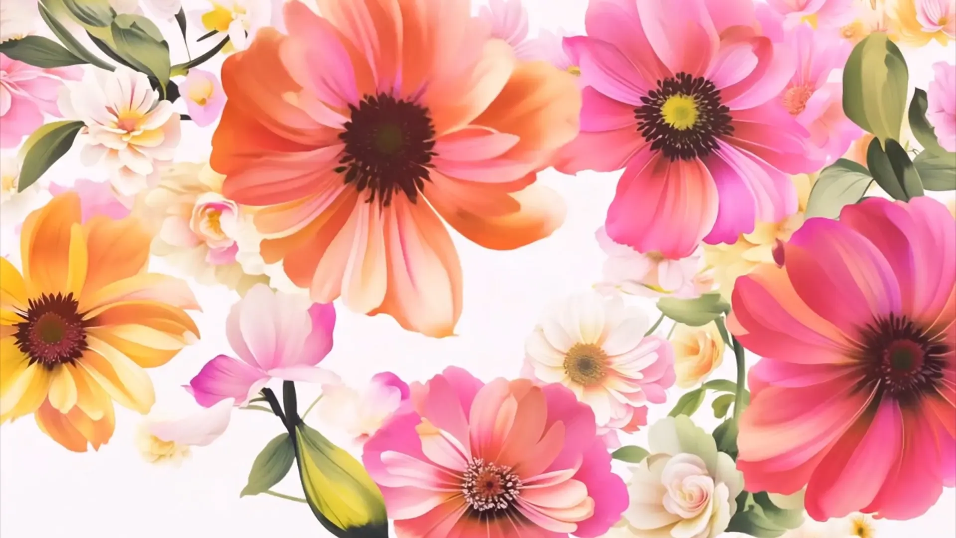 Elegant Flower Petals Transition Video